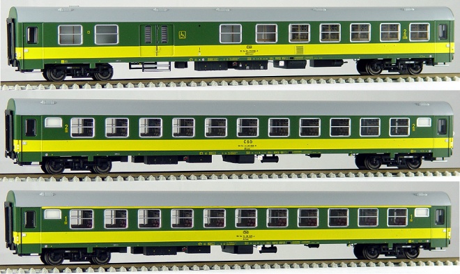 Set of 3 cars of Slovenska Strela train<br /><a href='images/pictures/ACME/55118.jpg' target='_blank'>Full size image</a>